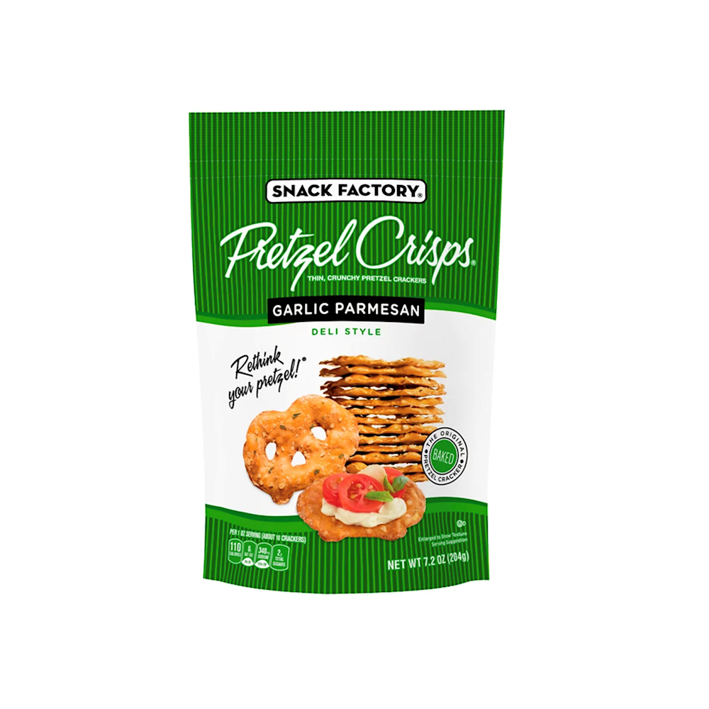 Snack Factory Pretzels 7.2oz 12pk GARLIC PARMESAN
