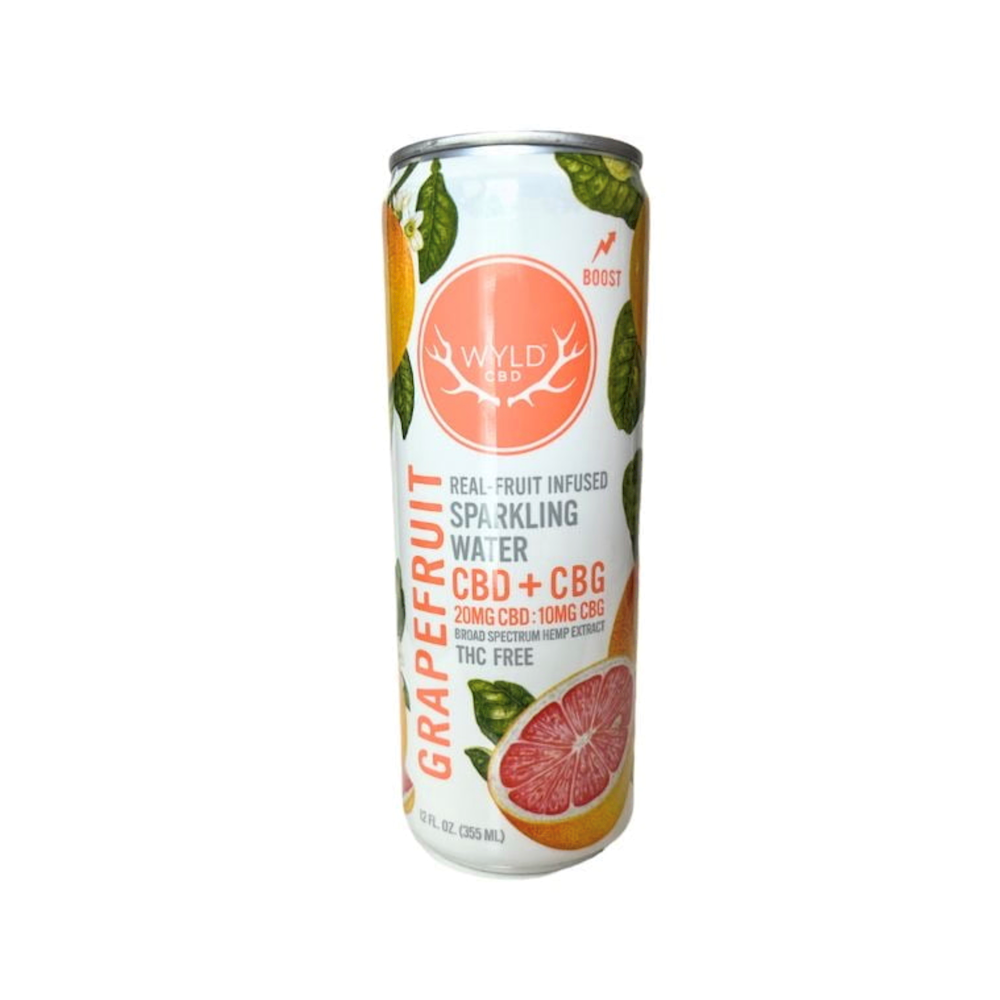 Wyld CBD Sparkling Water 25mg 12pk GRAPEFRUIT