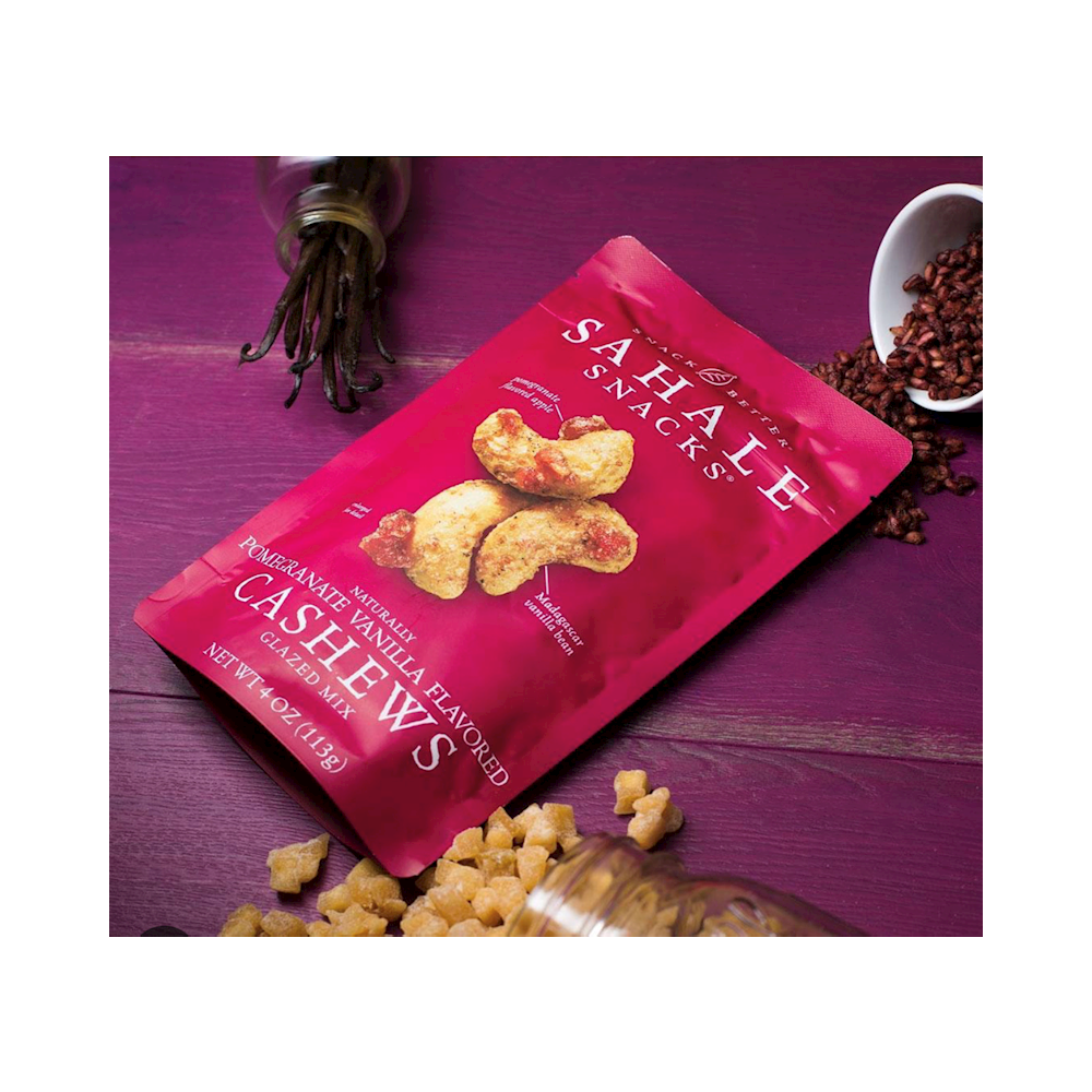 Sahale Large Nuts 4oz 6pk CASHEW POMEGRANATE
