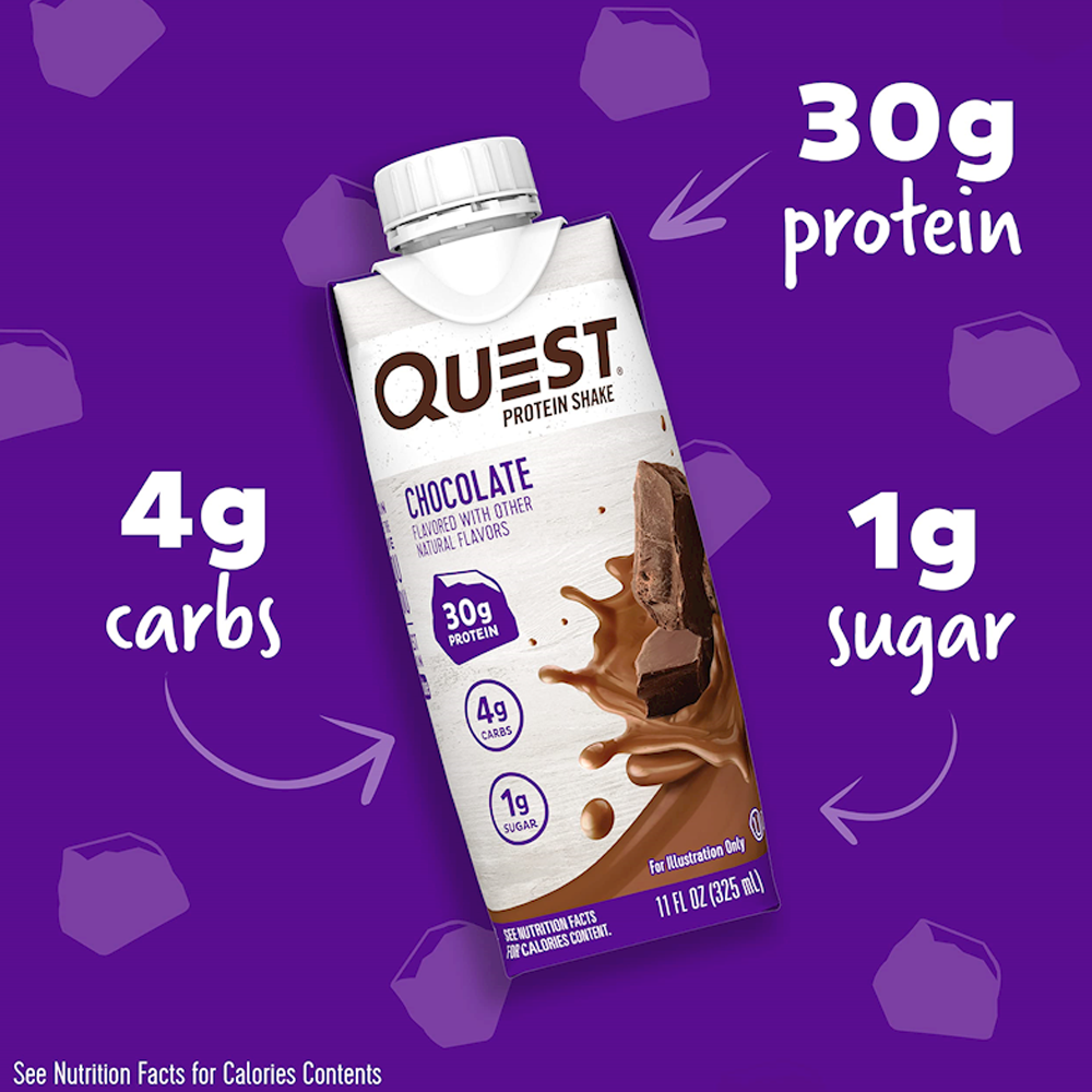 QUEST SHAKE CHOCOLATE (3-4PK) 12PK