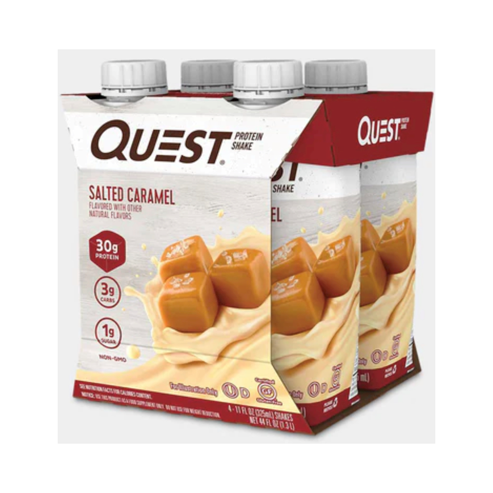 QUEST SHAKE SALTED CARAMEL (3-4PK) 12PK