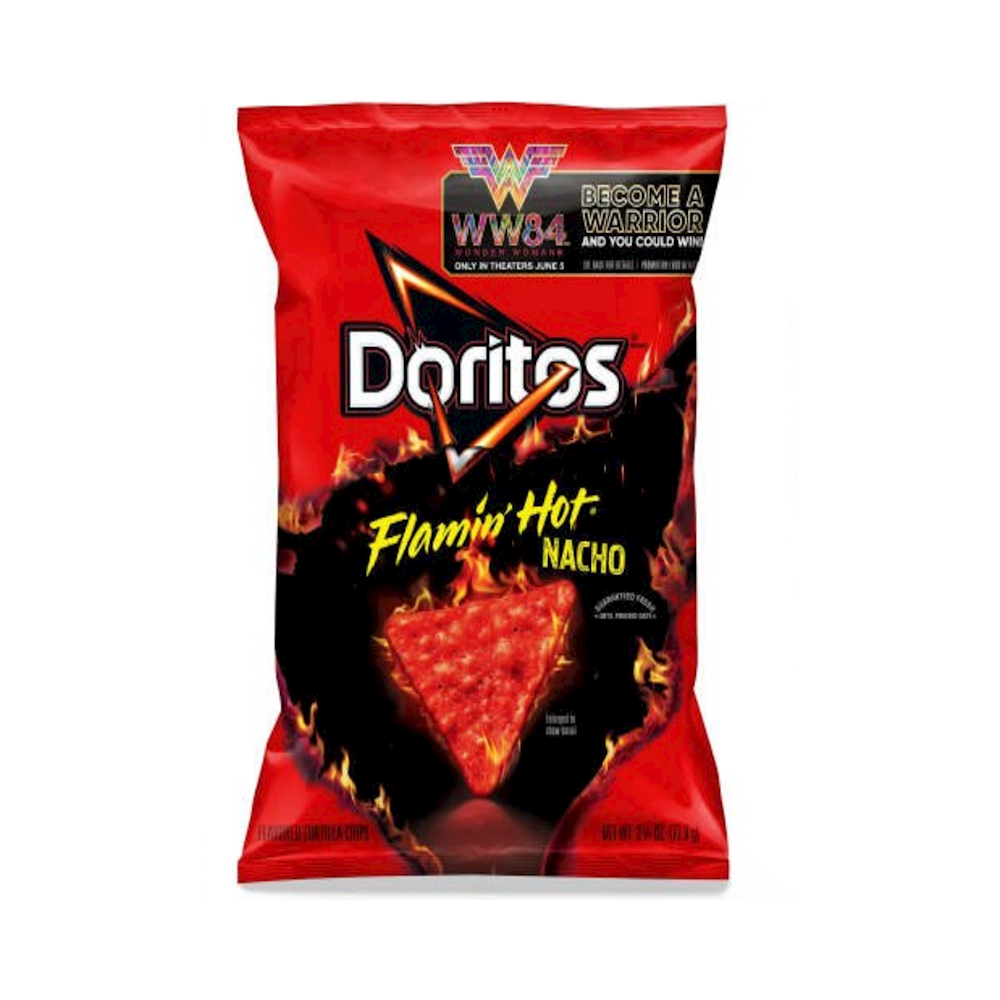 FRITO LAY DORITOS NACHO FLAMING HOT 24PK