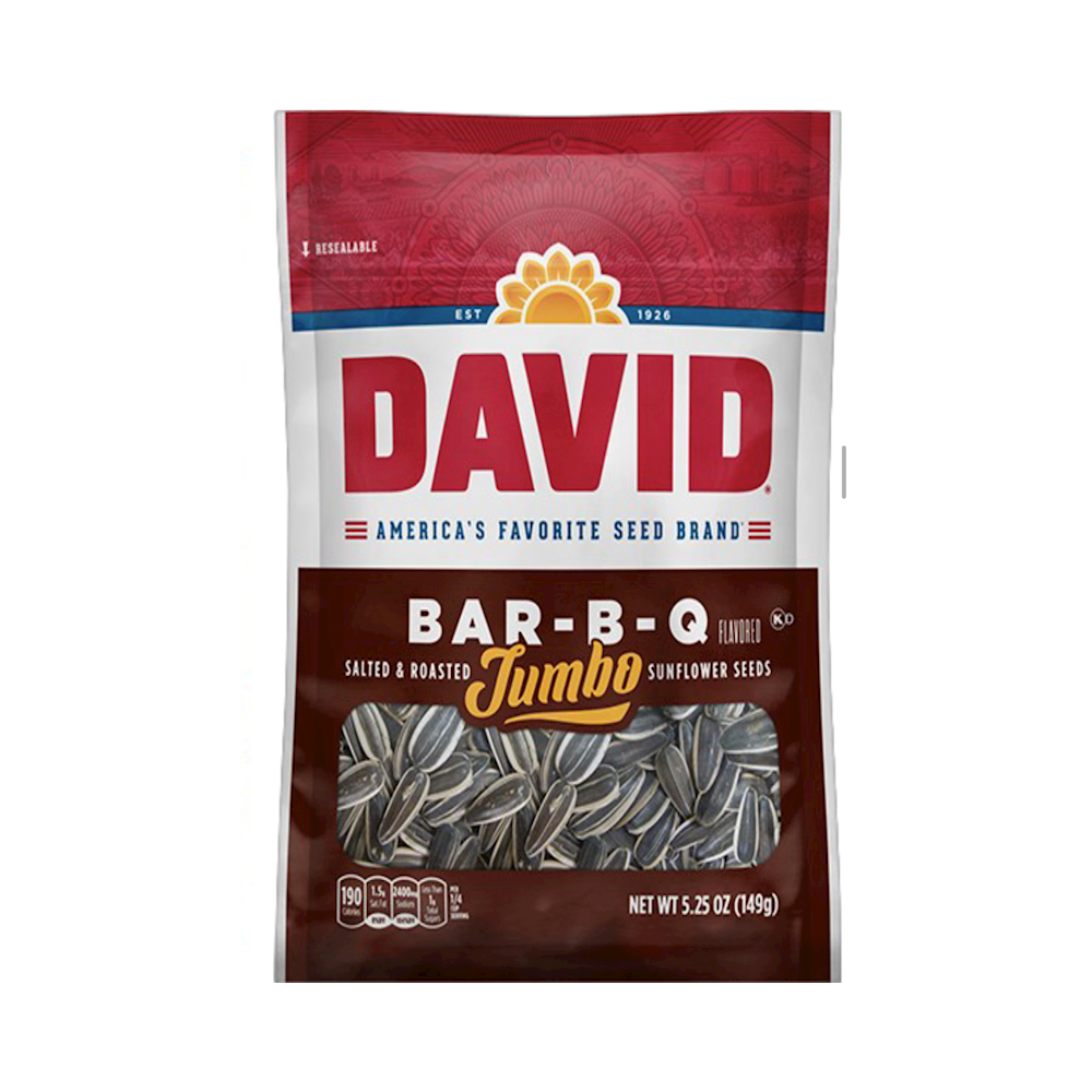 David Sunflower Seeds 12pk BBQ