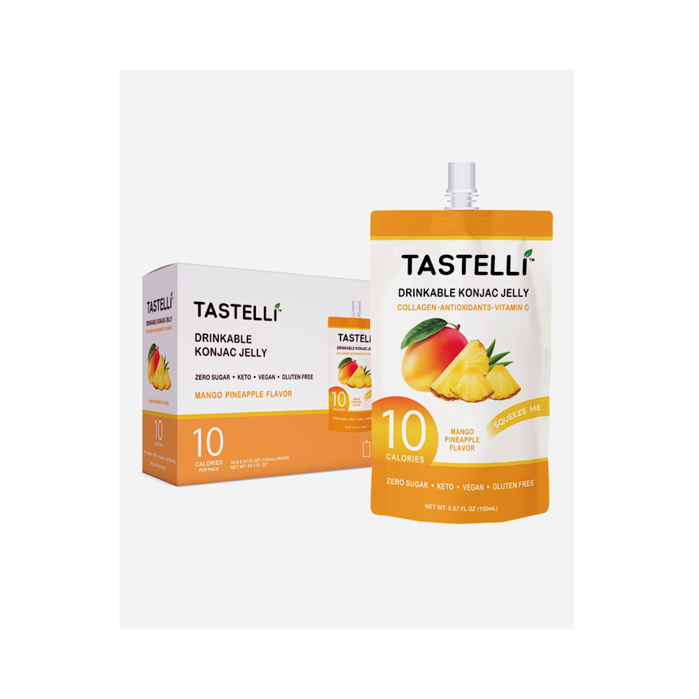 Tastelli Drinkable Konjac Jelly 5.07oz 10pk MANGO