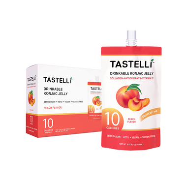 Tastelli Drinkable Konjac Jelly 5.07oz 10pk PEACH