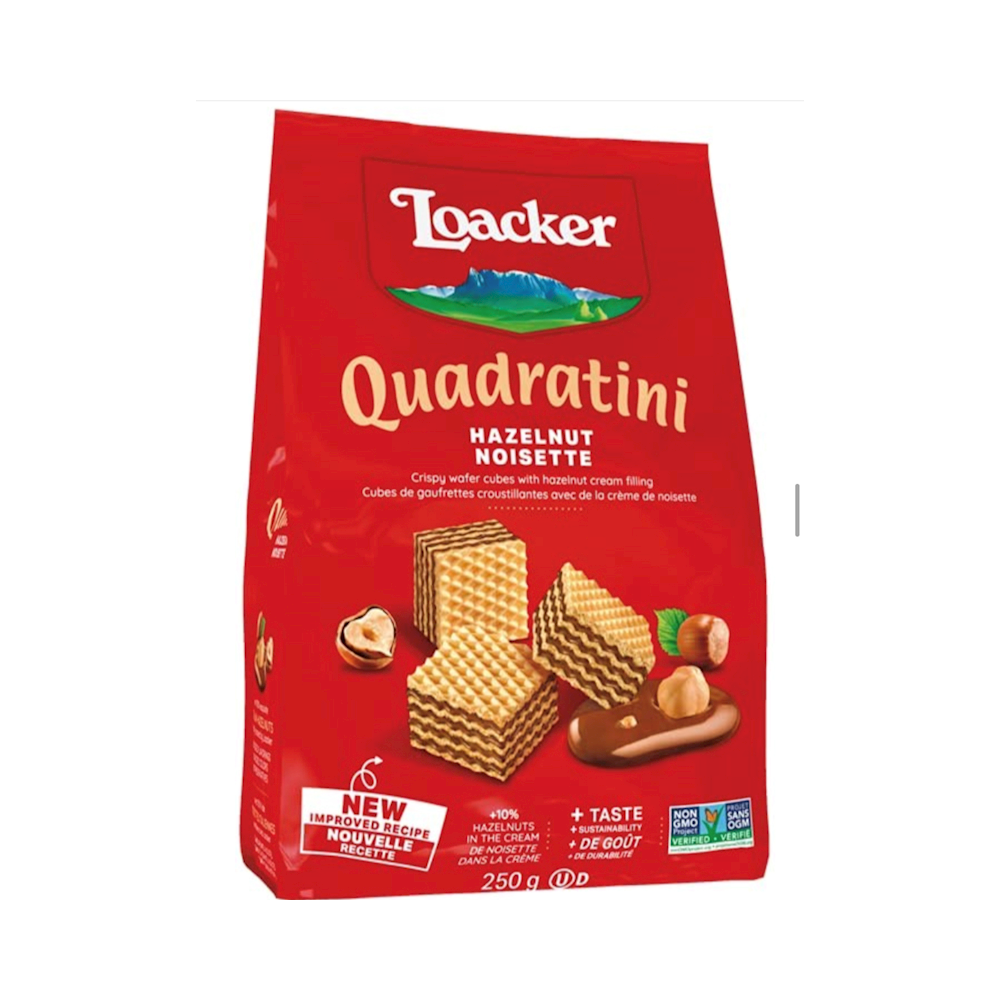 Loacker Wafer 6pk HAZELNUT