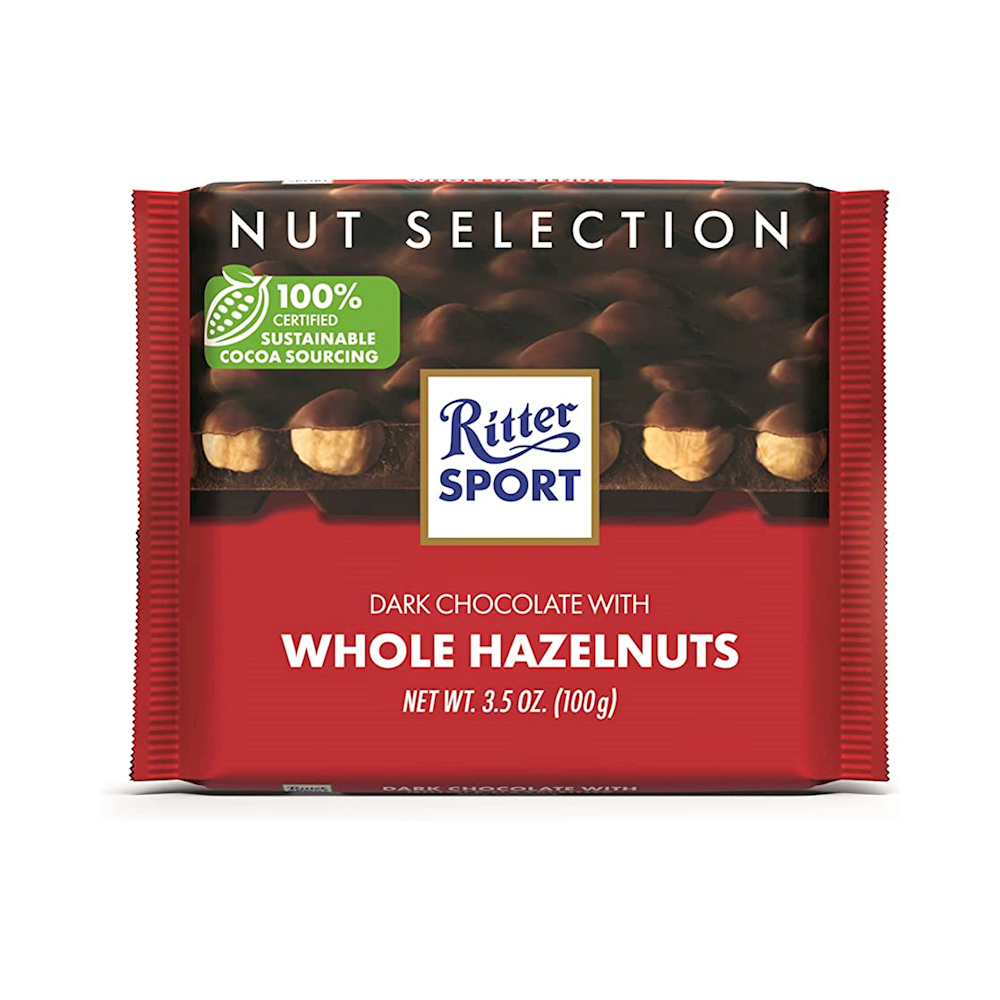Ritter Sport Chocolate 10pk DARK HAZELNUT