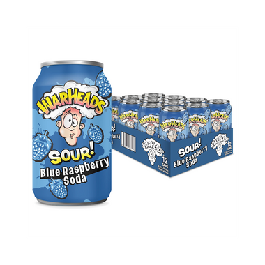Warshead Can Soda BLUE RASPBERRY 12PK