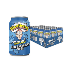 Warshead Can Soda BLUE RASPBERRY 12PK