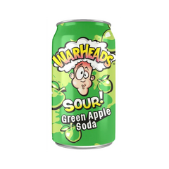 Warshead Can Soda GREEN APPLE 12PK
