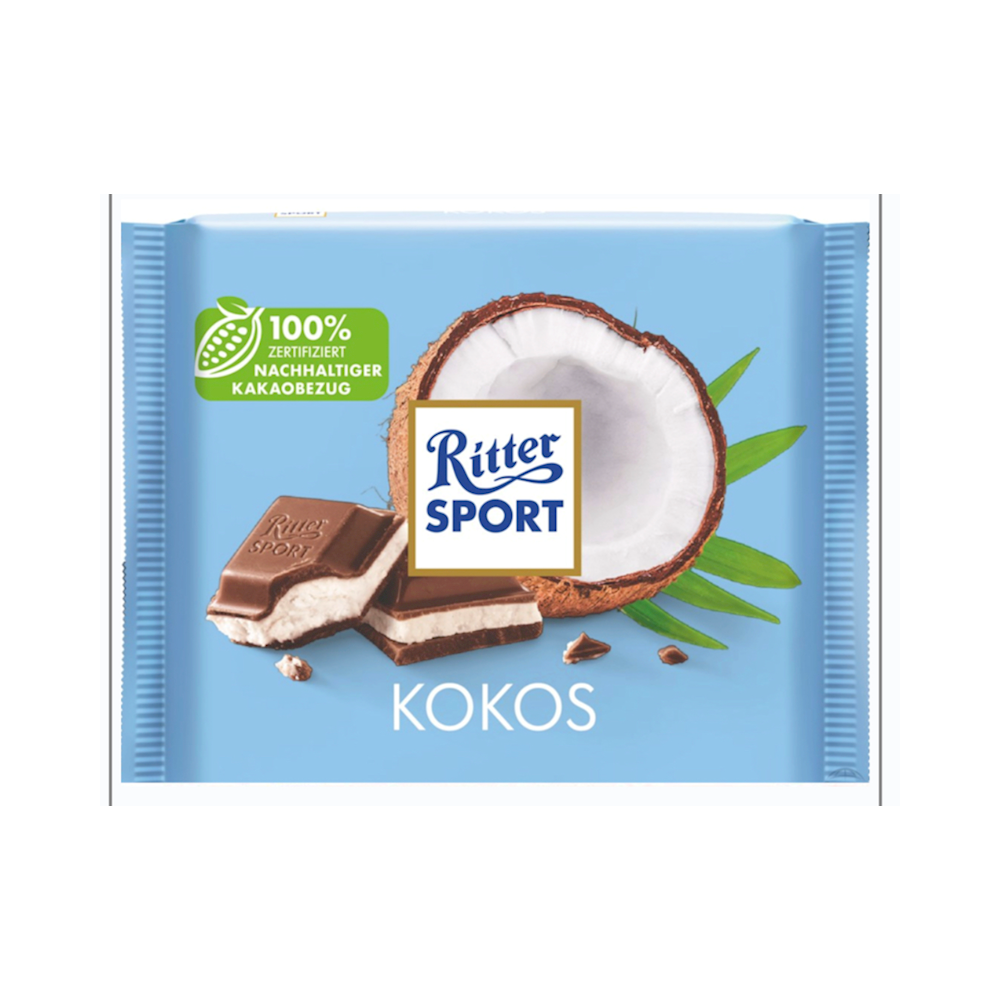 Ritter Sport Chocolate 12pk KOKO (COCONUT)