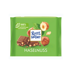Ritter Sport Chocolate 12pk NUSS SPLITTER (MILK CHOCOLATE W CHOPPED HAZELNUTS)