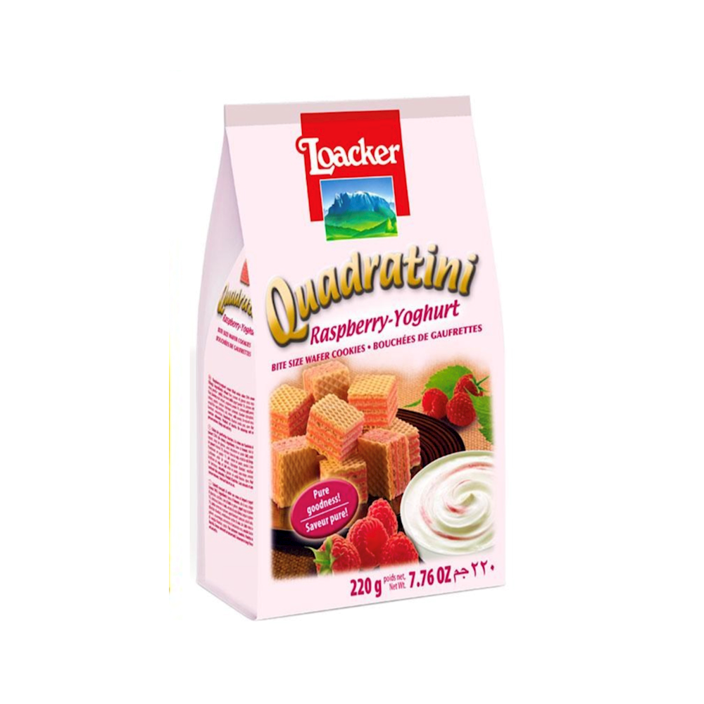 Loacker Wafer 6pk RASPBERRY