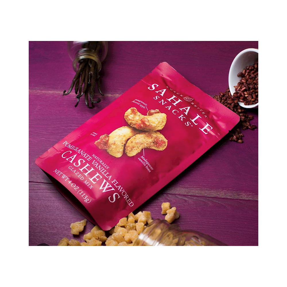 Sahale Large Nuts 4oz 6pk POMEGRANATE VANILLA