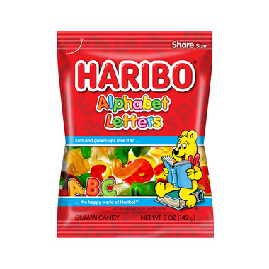 HARIBO APHABET LETTERS 12PK