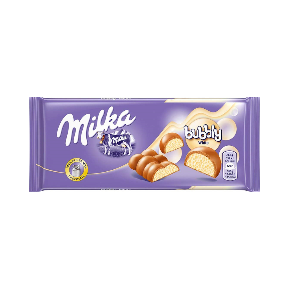 MILKA CHOCOLATE 15PK BUBBLY WHITE