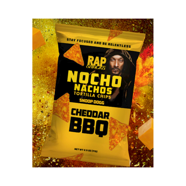 RAP SNACKS BBQ CHEDDAR TORTILLA CHIPS 24PK ( SNOOP DOGG)