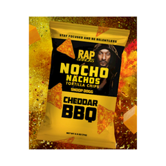 RAP SNACKS BBQ CHEDDAR TORTILLA CHIPS 24PK ( SNOOP DOGG)