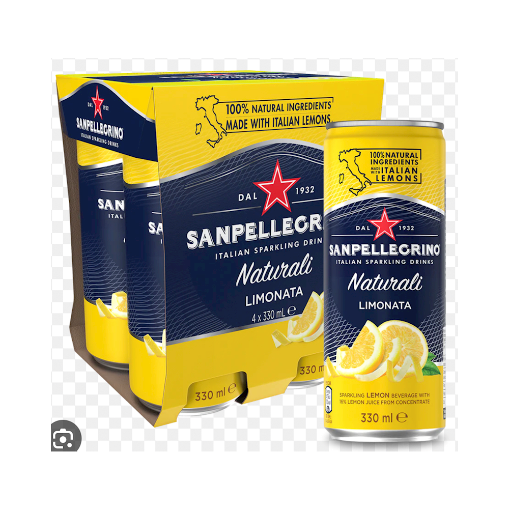 SAN PELEGRINO SPK 24PK LIMONATA LEMON (YELLOW)