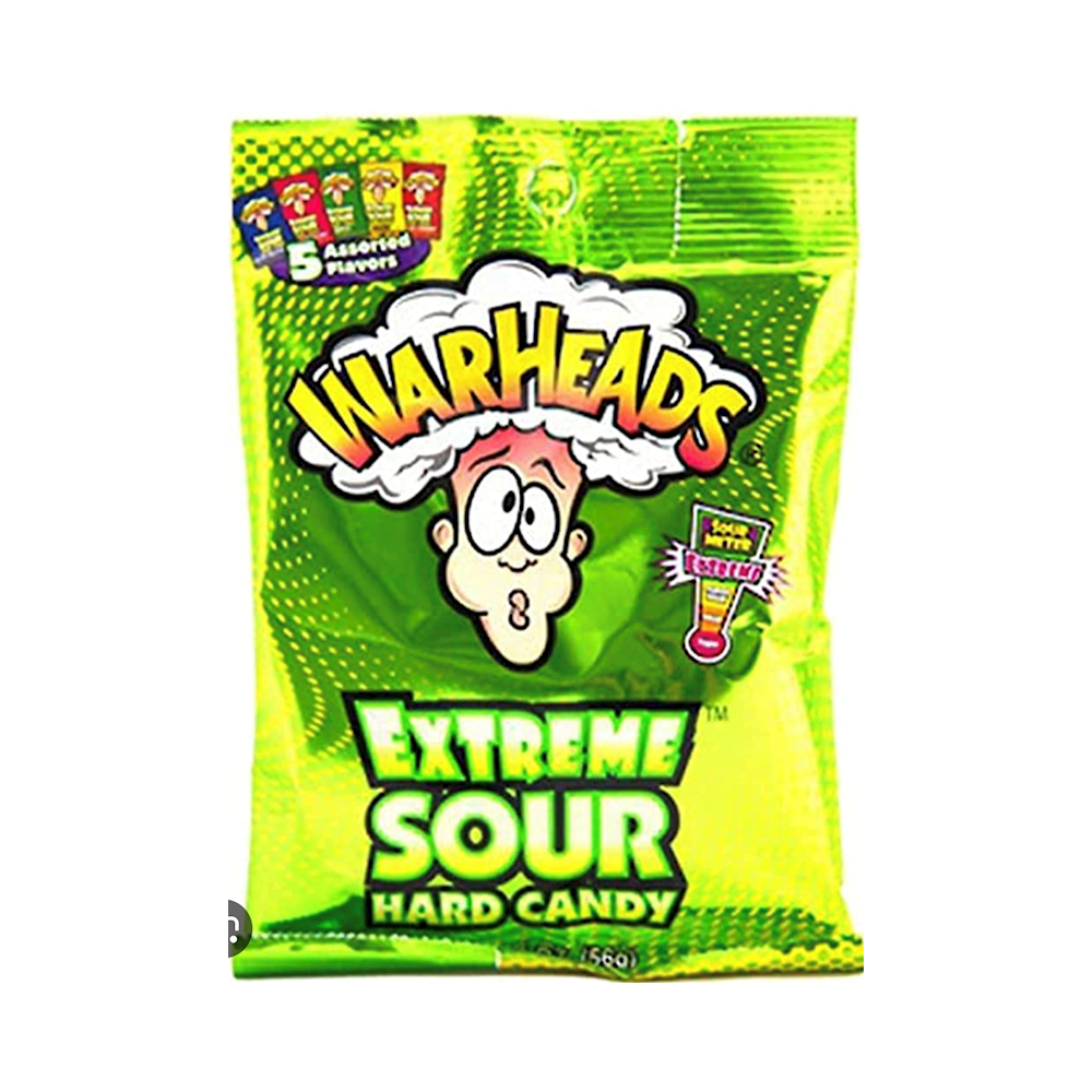 Warheads PEG Bag 12pk EXTREME SOUR