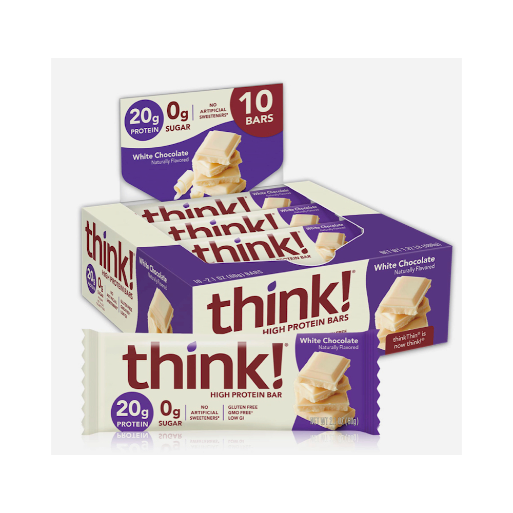 THINK THIN BAR 10CT WHITE CHOCO