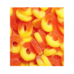 Terrafina Gummy Peach Rings 8oz 12pk