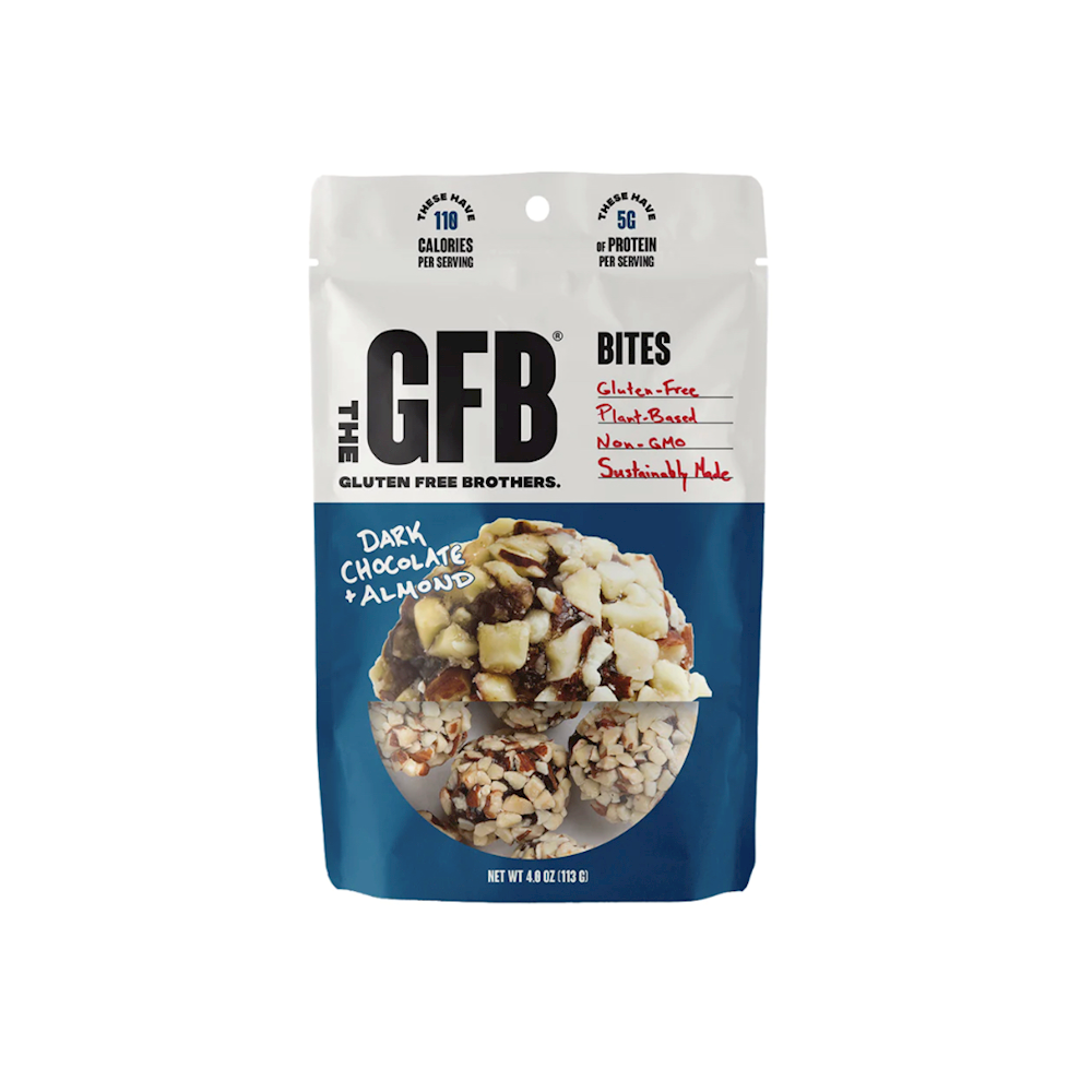 The GFB Bites 4oz 6pk DARK CHOCO ALMOND