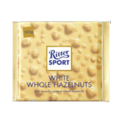 Ritter Sport Chocolate WHITE WHOLE HAZELNUT 10PK