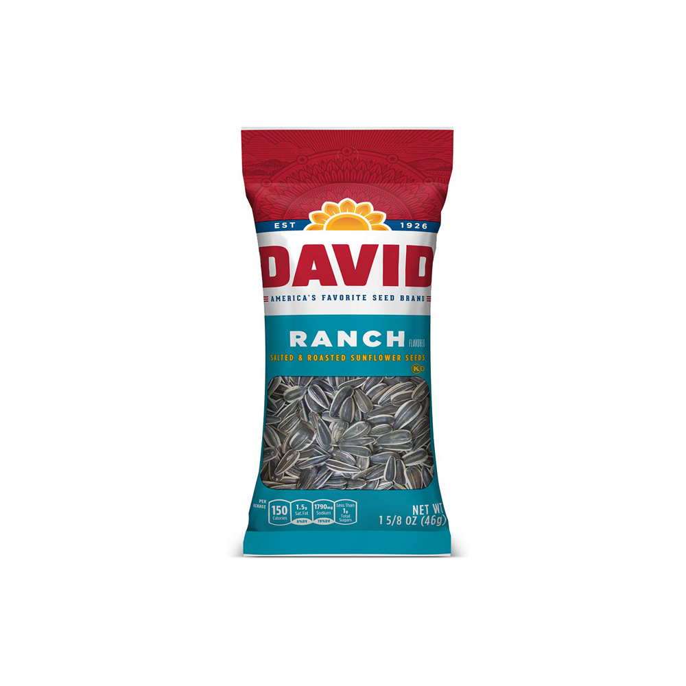David Sunflower Seeds 12pk RANCH