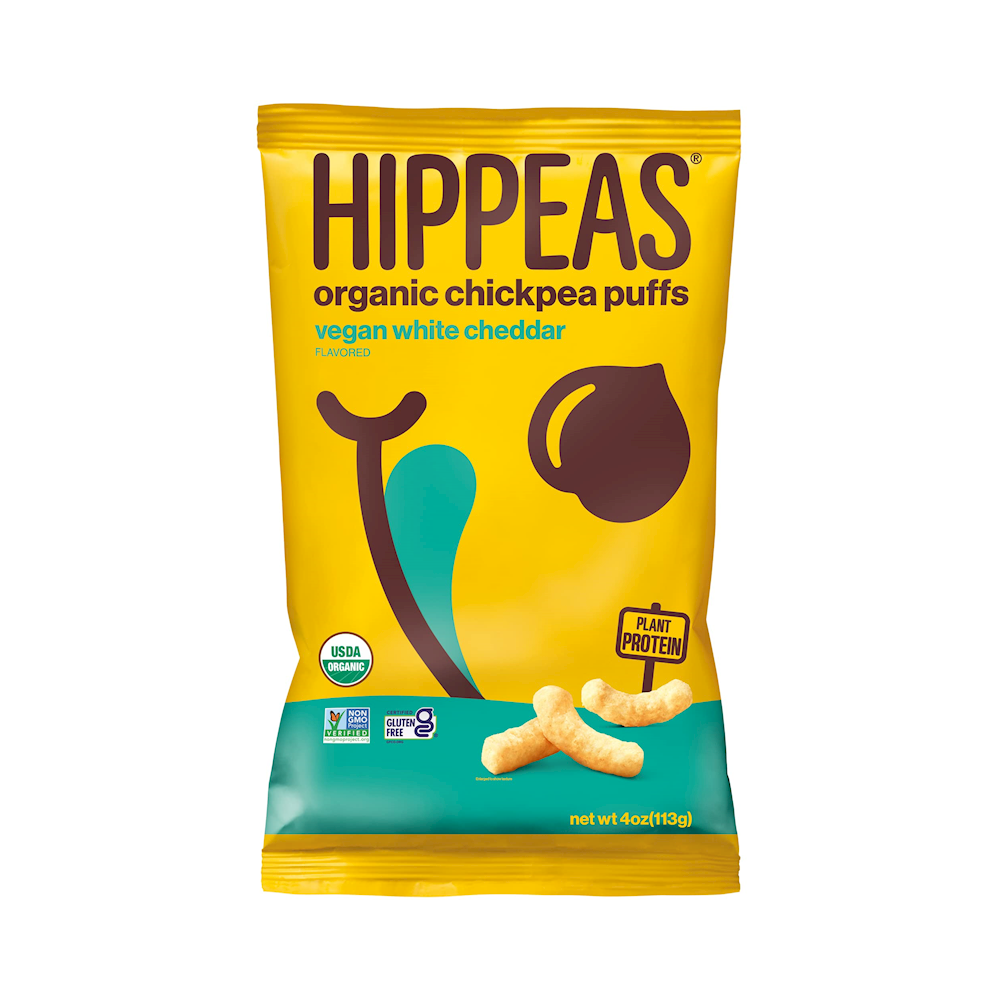 HIPPEAS 12PK VEGAN WHITE CHEDDAR
