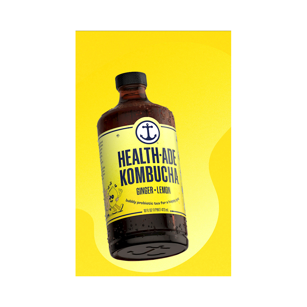 Health-Ade Org. Kombucha Ginger Lemon