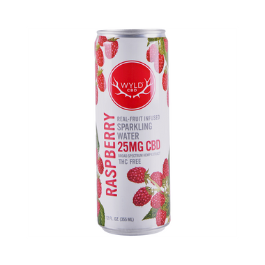 Wyld CBD Sparkling Water 25mg 12pk RASPBERRY