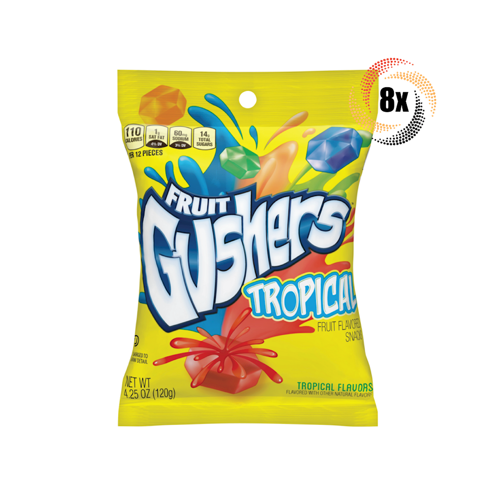 Gushers Super Sour Berry 4.25oz 8pk TROPICAL