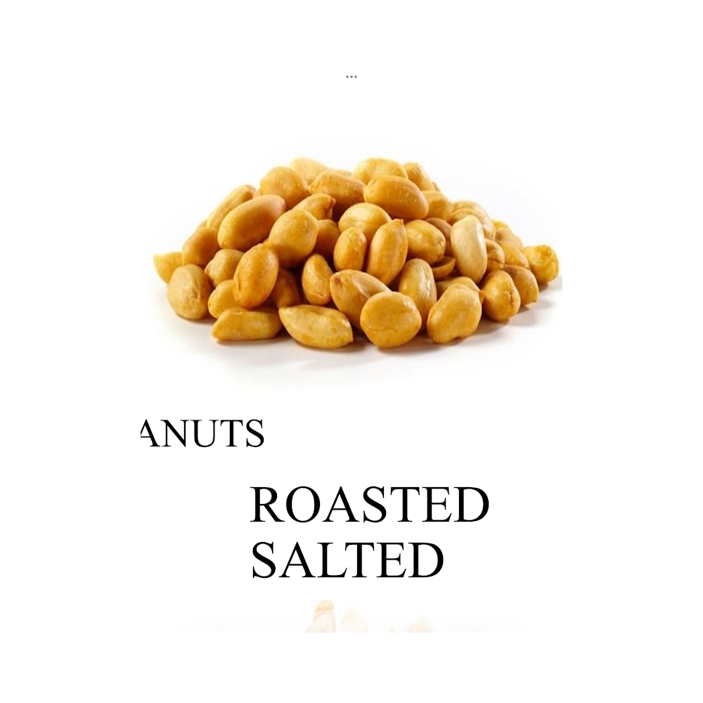 Terrafinna Roasted Peanuts SALTED 9.5oz 8pk