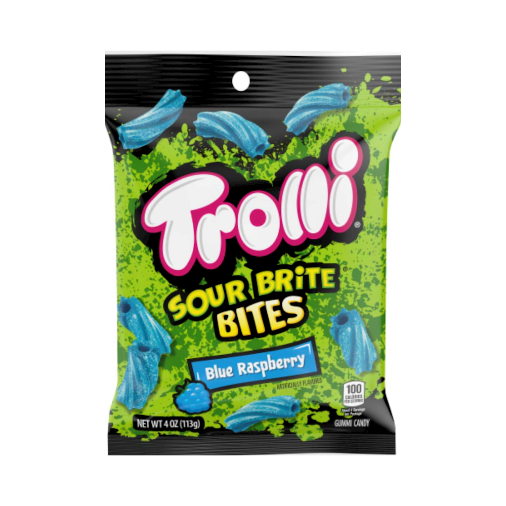 Trolli Peg Bag 12pk SOUR BRITE RASPBERRY
