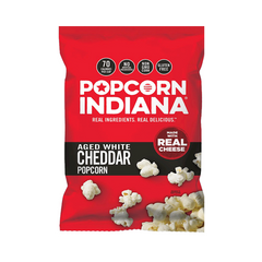 Indiana Popcorn 6pk AGED WHITE CHEDDAR