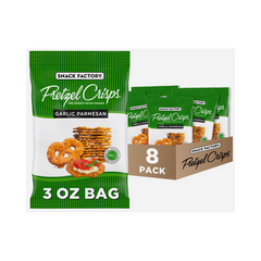 SNACK FACTORY 3OZ 8PK GARLIC PARM