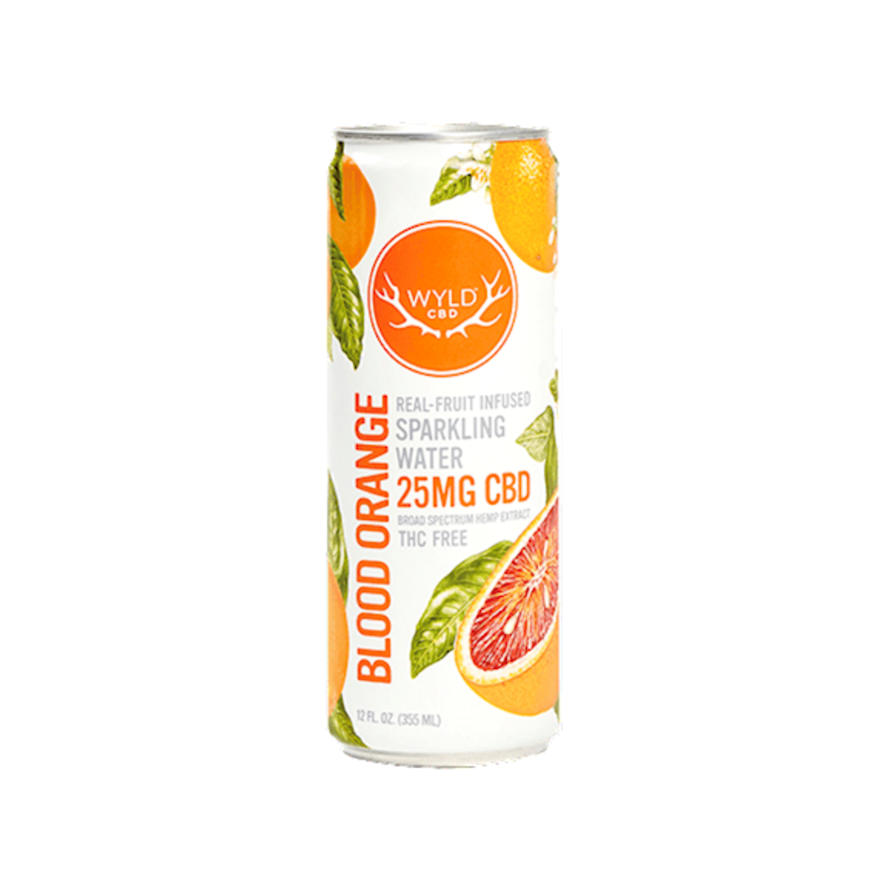 Wyld CBD Sparkling Water 25mg 12pk BLOOD ORANGE