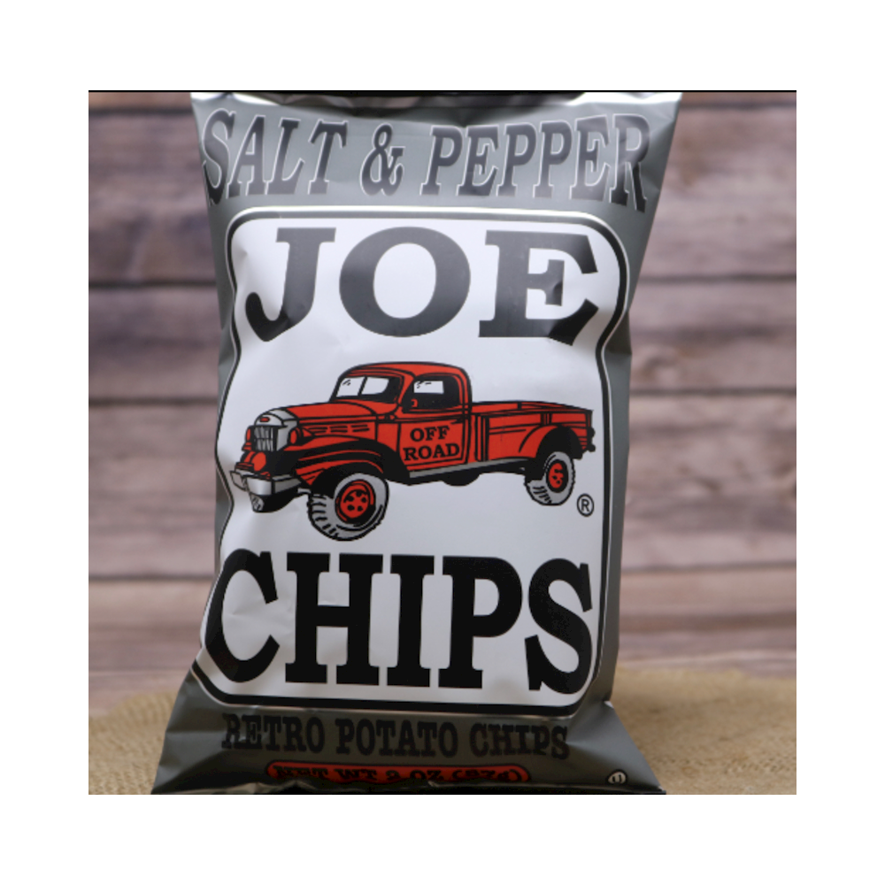 JOES CHIPS 2OZ 28CT SALT&PEPPER