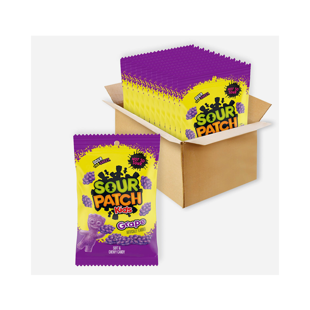 Sour Patch Peg Bag 12pk GRAPE