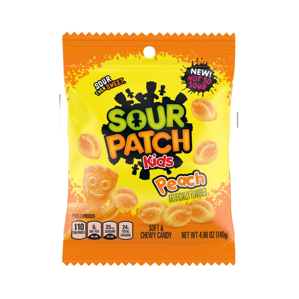 Sour Patch Peg Bag 12pk PEACH