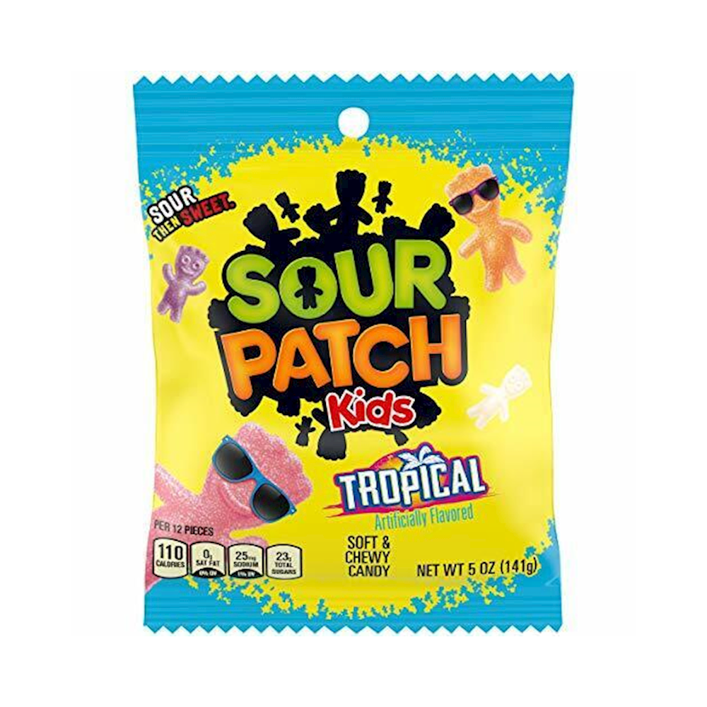 Sour Patch Peg Bag 12pk TROPICAL