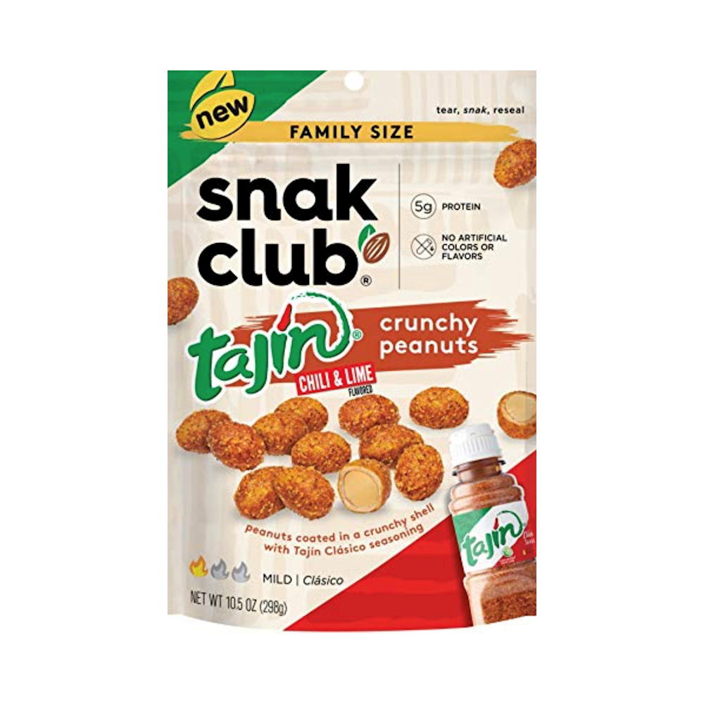 SNACK CLUB TAJIN CRUNCHY PEANUTS 12PK