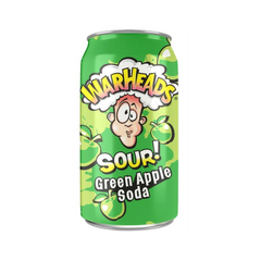 Warshead Can Soda GREEN APPLE 12PK