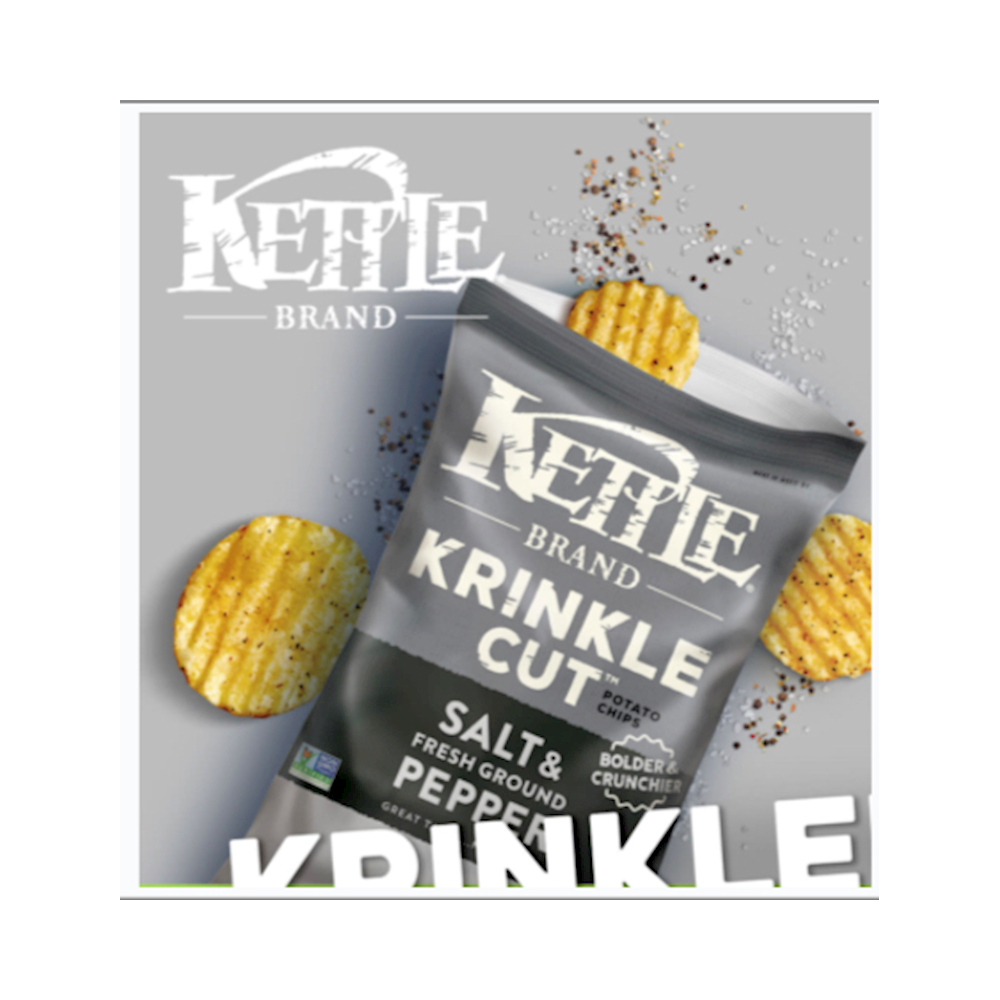 Kettle Brand Chips 2oz 6pk SALT&PEPPER