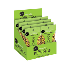 Wonderful Pistachio No Shells 3.25oz 8pk ORIGINAL