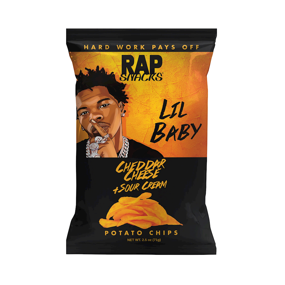 RAP SNACKS 24PK CHEDDAR CHEESE SOUR CREAM (LILBABY)(ORANGE)