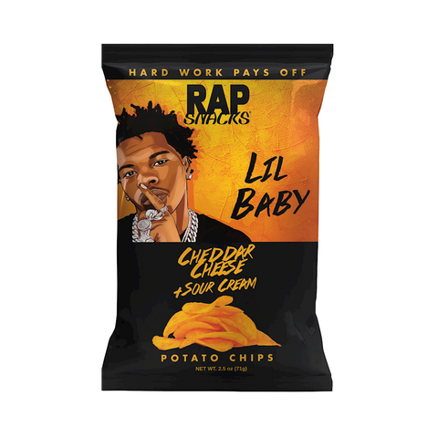 RAP SNACKS 24PK CHEDDAR CHEESE SOUR CREAM (LILBABY)(ORANGE)