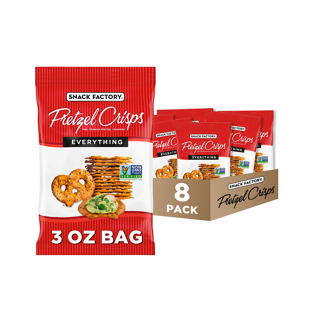 SNACK FACTORY 3OZ 8PK EVERYTHING