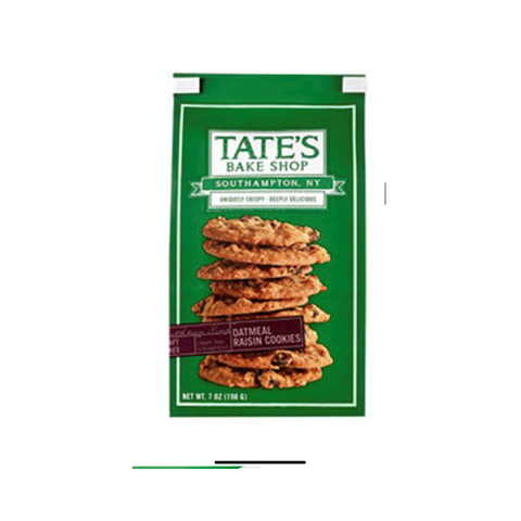 TATES COOKIES 12PK 7OZ OATMEAL RAISIN